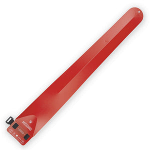 Red bicycle mudguard, removable, packable, efficient