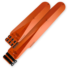 Load image into Gallery viewer, Orange rollable bicycle fenders made of recycled plastic