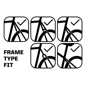 Bicycle frame types for rollable mudguards 